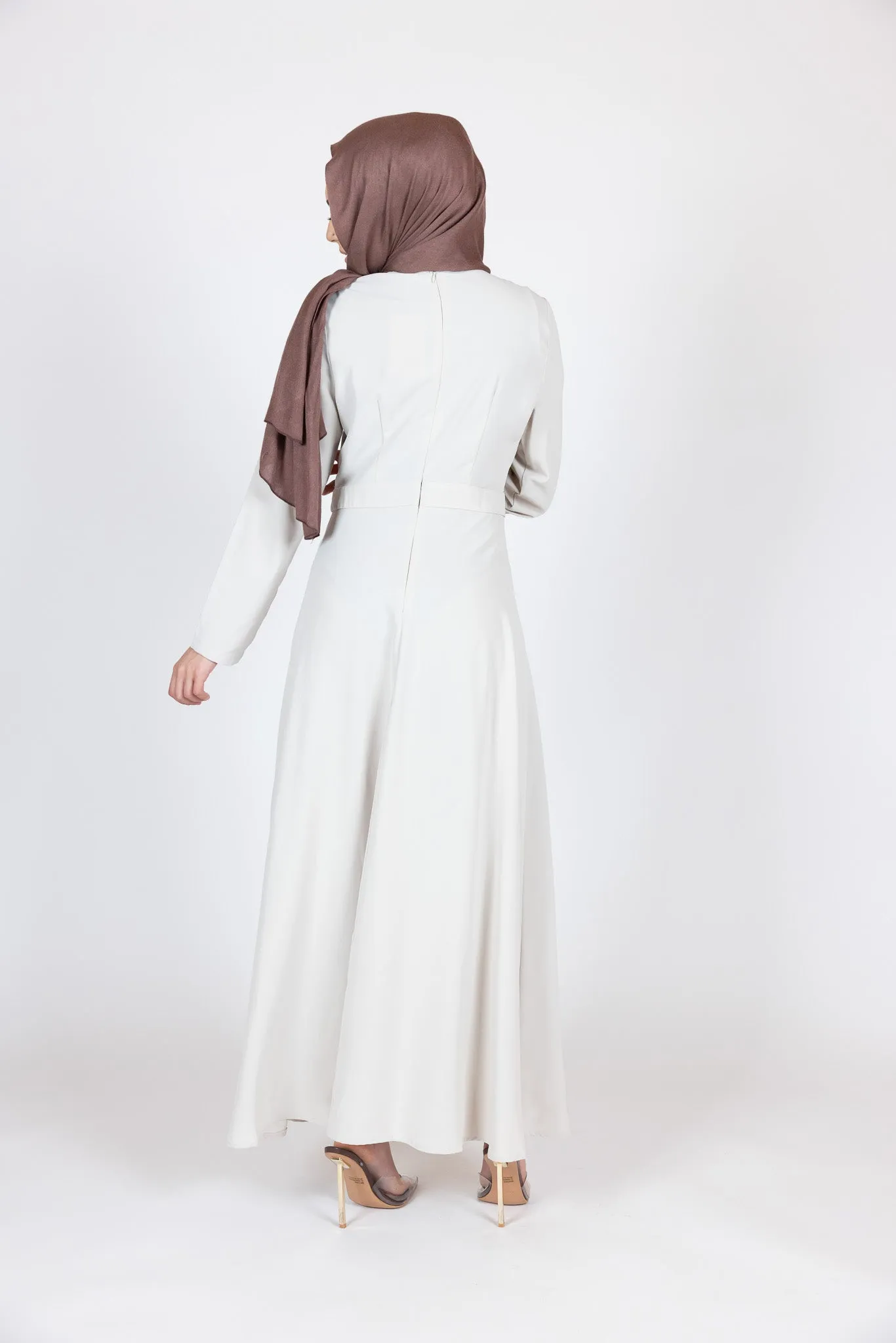 Abla Pleat Front Maxi Dress