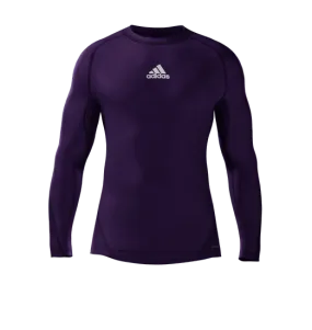 adidas Alphaskin Longsleeve Compression Top - Purple