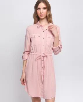 Alana Pink Denim Dress