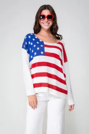 American Flag Sweater