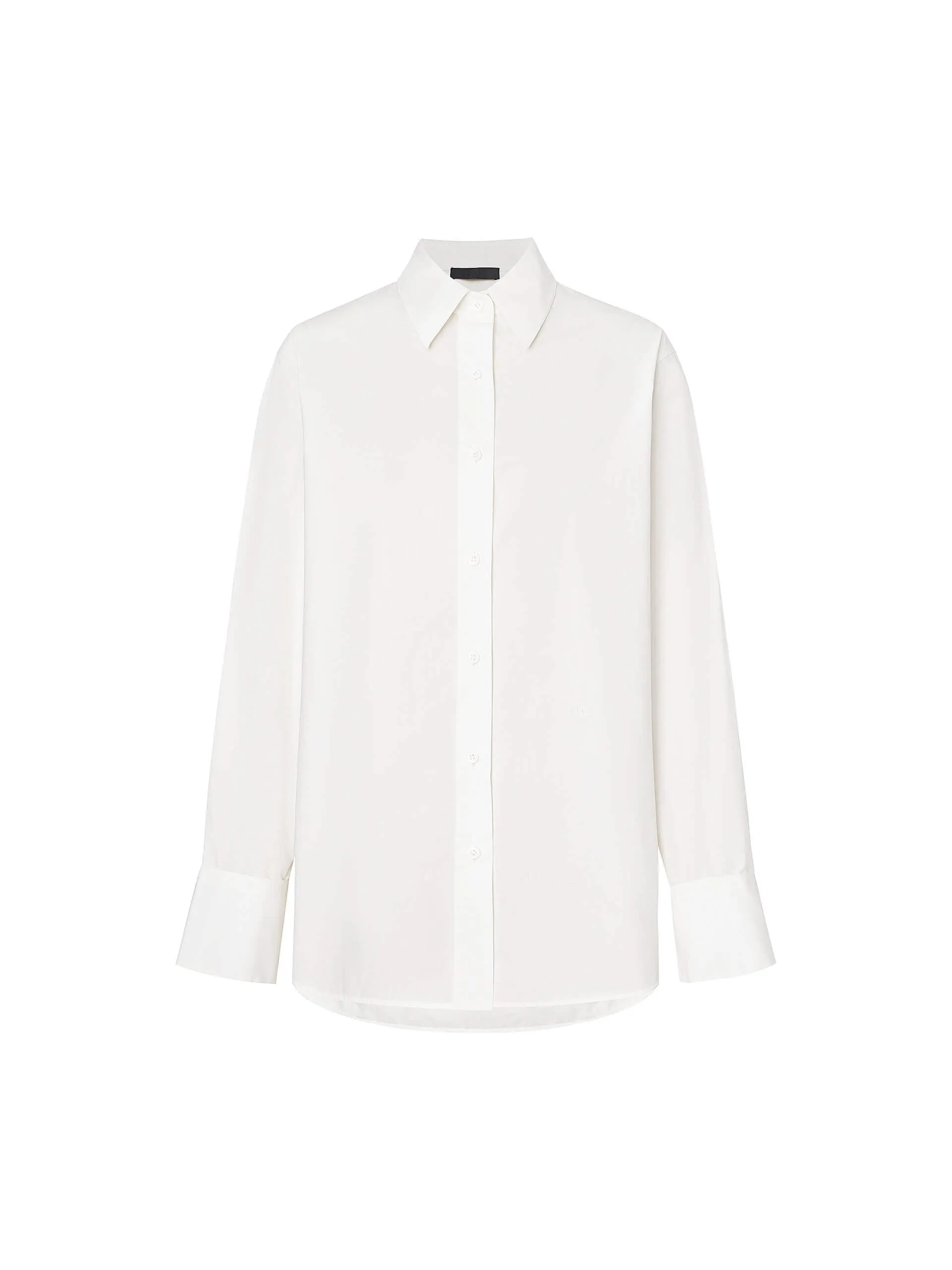 Back Pleated Cotton Shirt