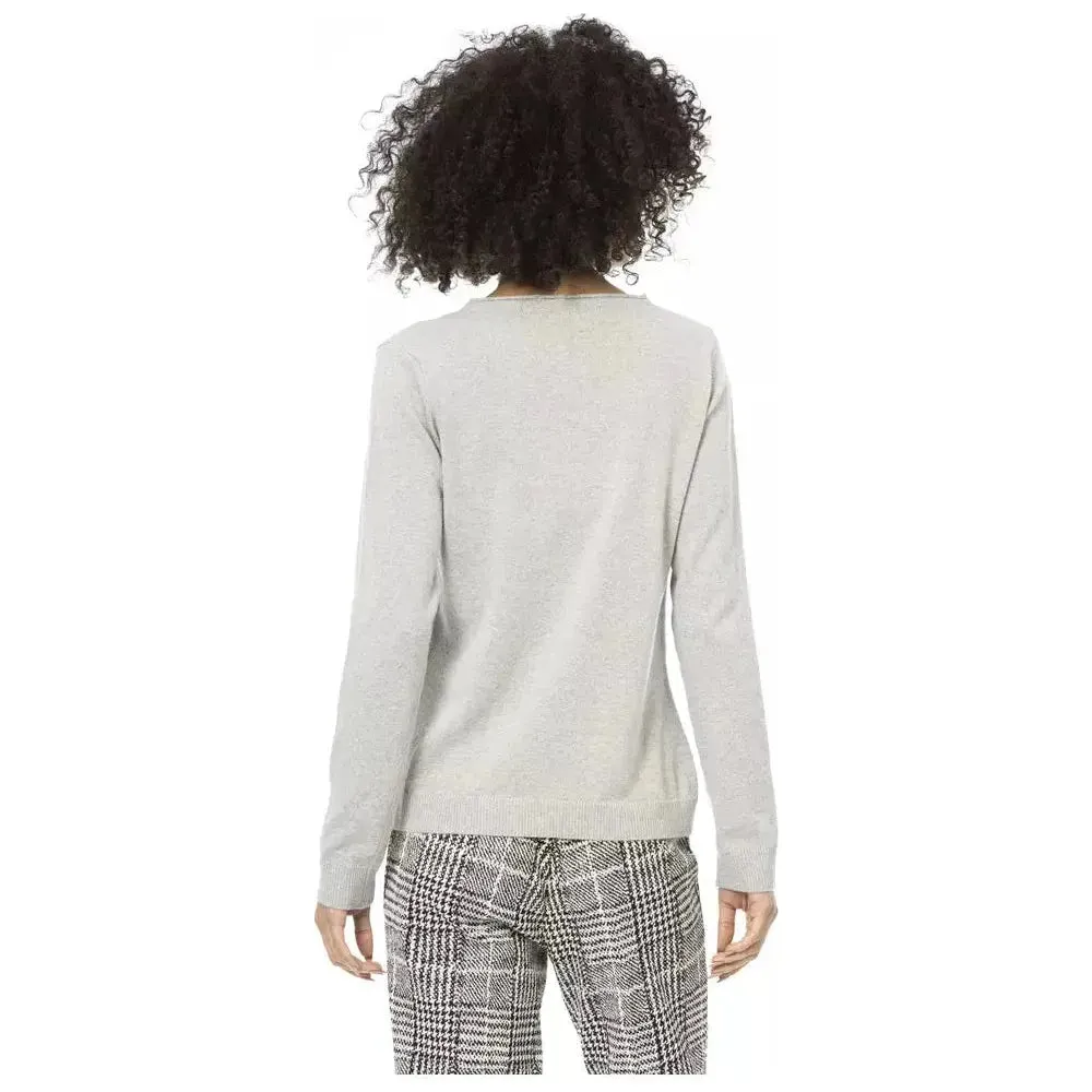 Baldinini Trend Gray Wool Women Sweater