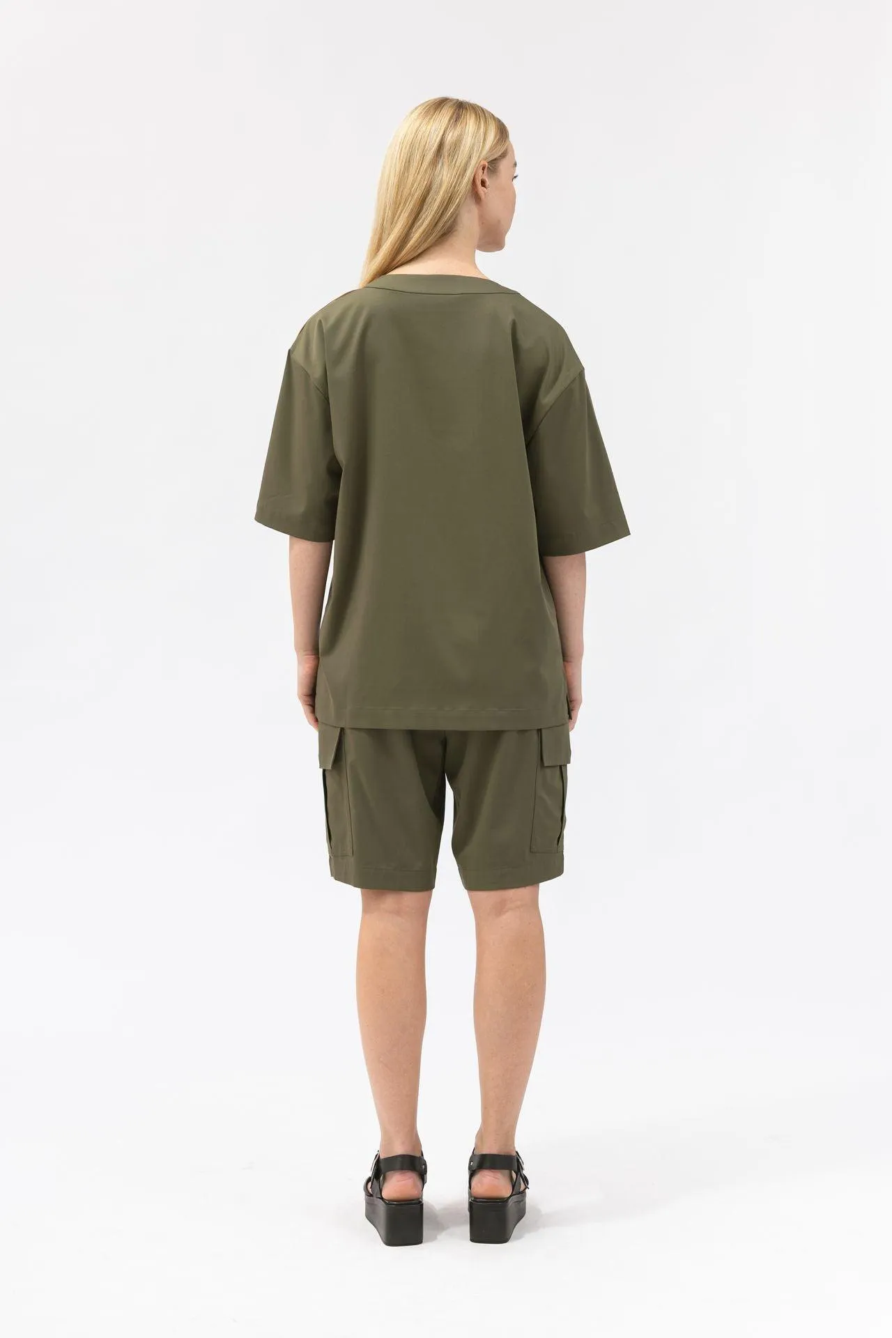 Bamboo Relaxed Fit Cargo Shorts