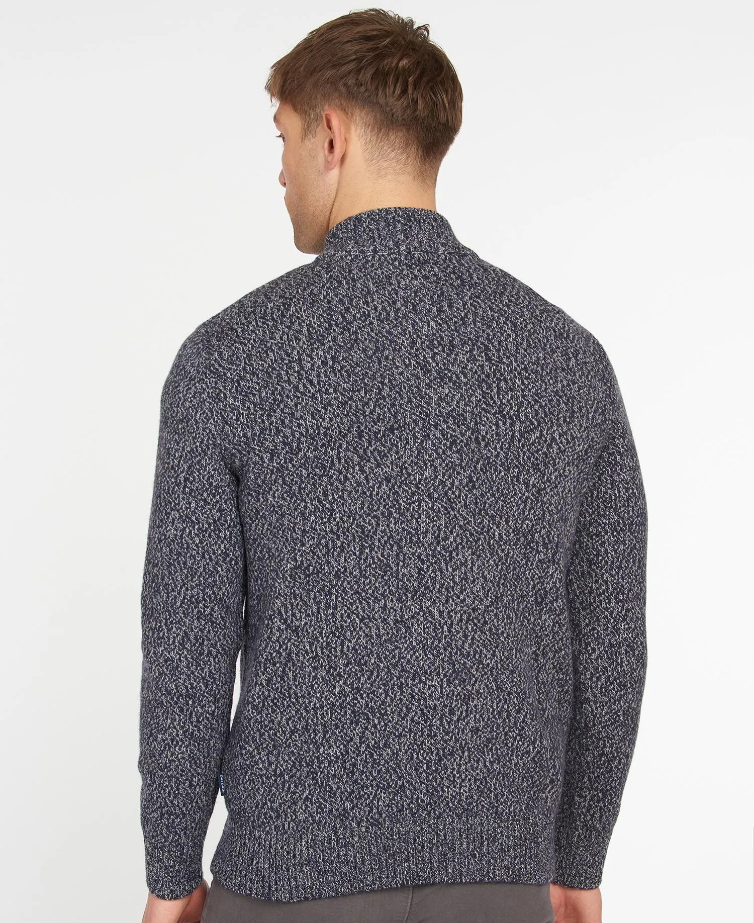 Barbour Sweater Sid Half Zip Jumper Stone (Copy)