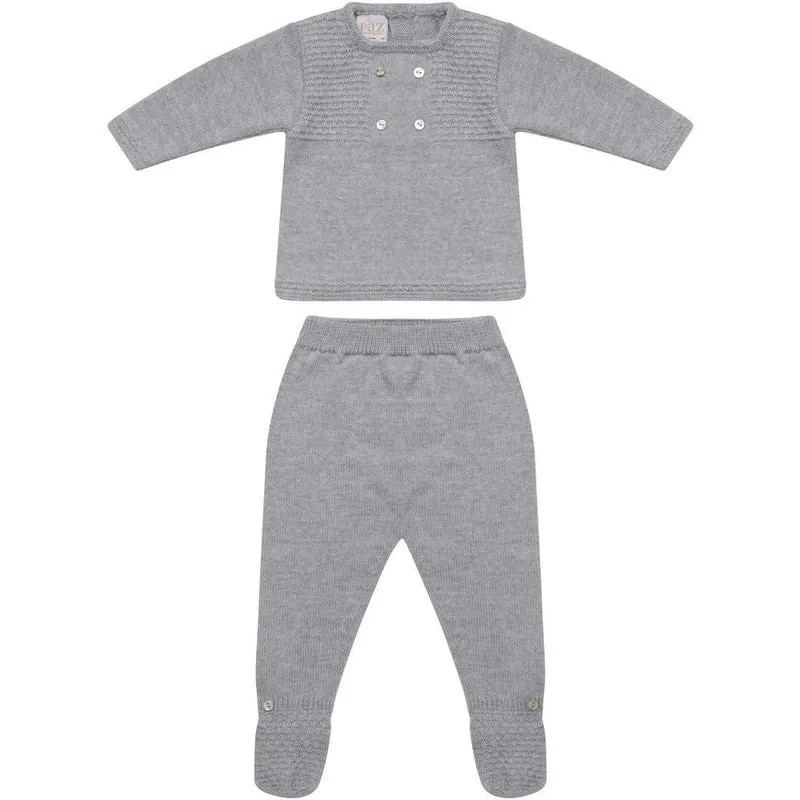 Boys Grey 'Duende' Knit Sweater and Leggings