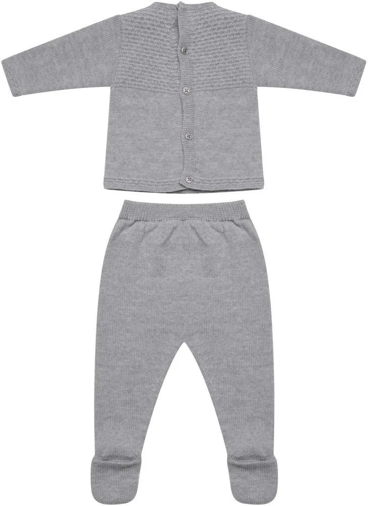 Boys Grey 'Duende' Knit Sweater and Leggings