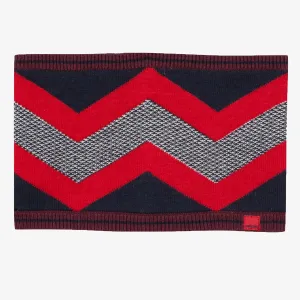 Boys' reversible knitted graphic snood