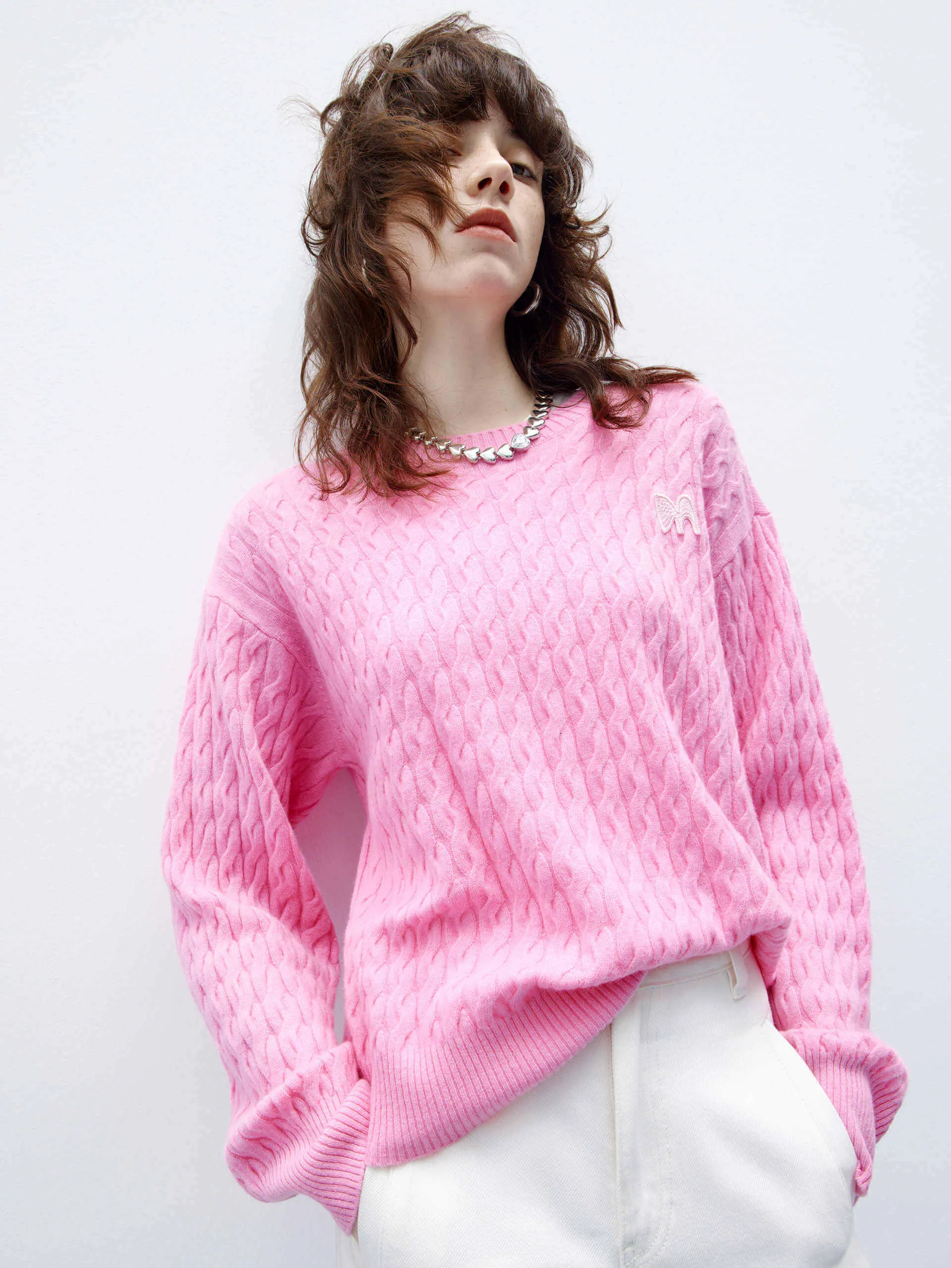 Cable Texture Knit Sweater