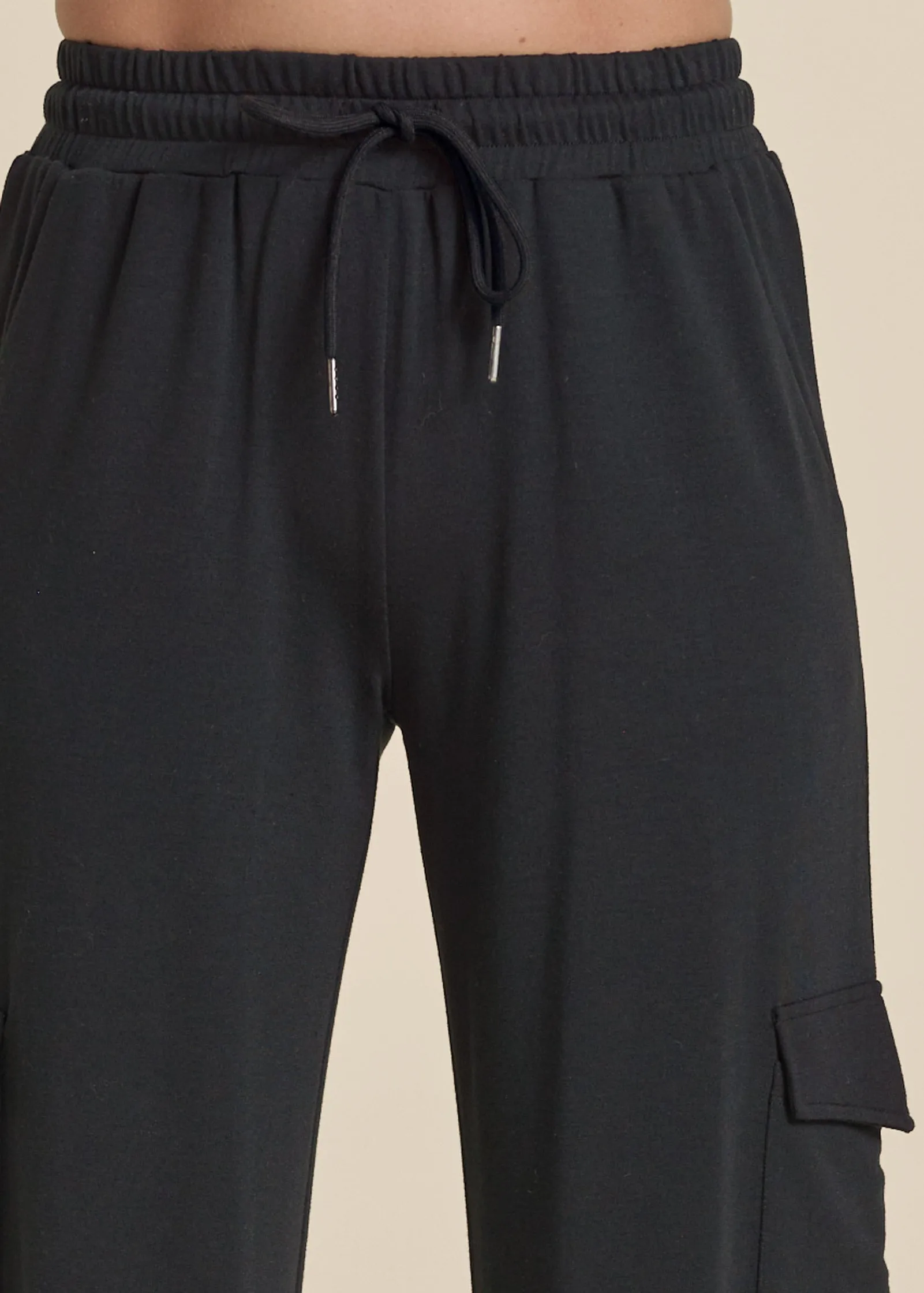 Cargo Lounge Pants - Black