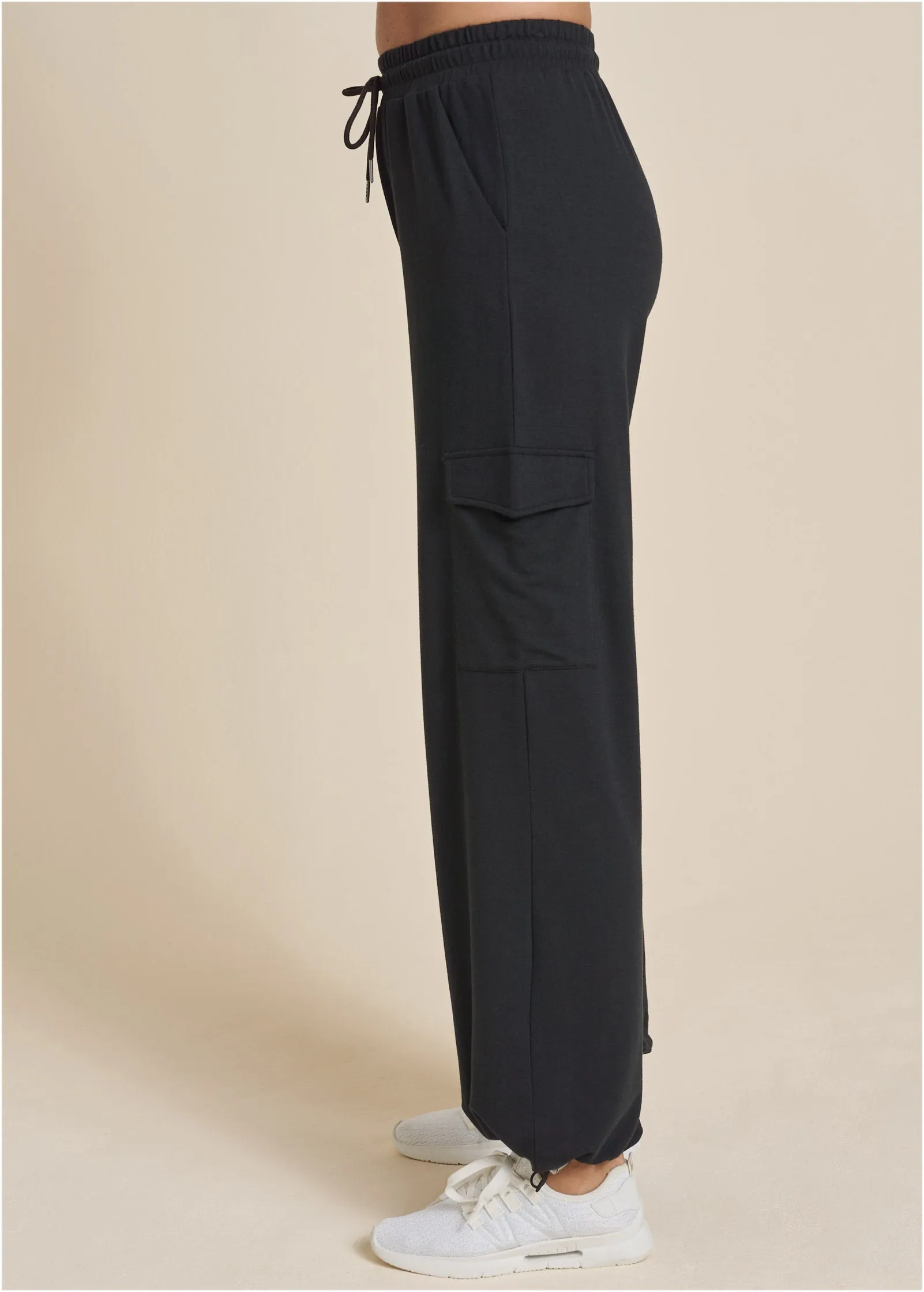 Cargo Lounge Pants - Black