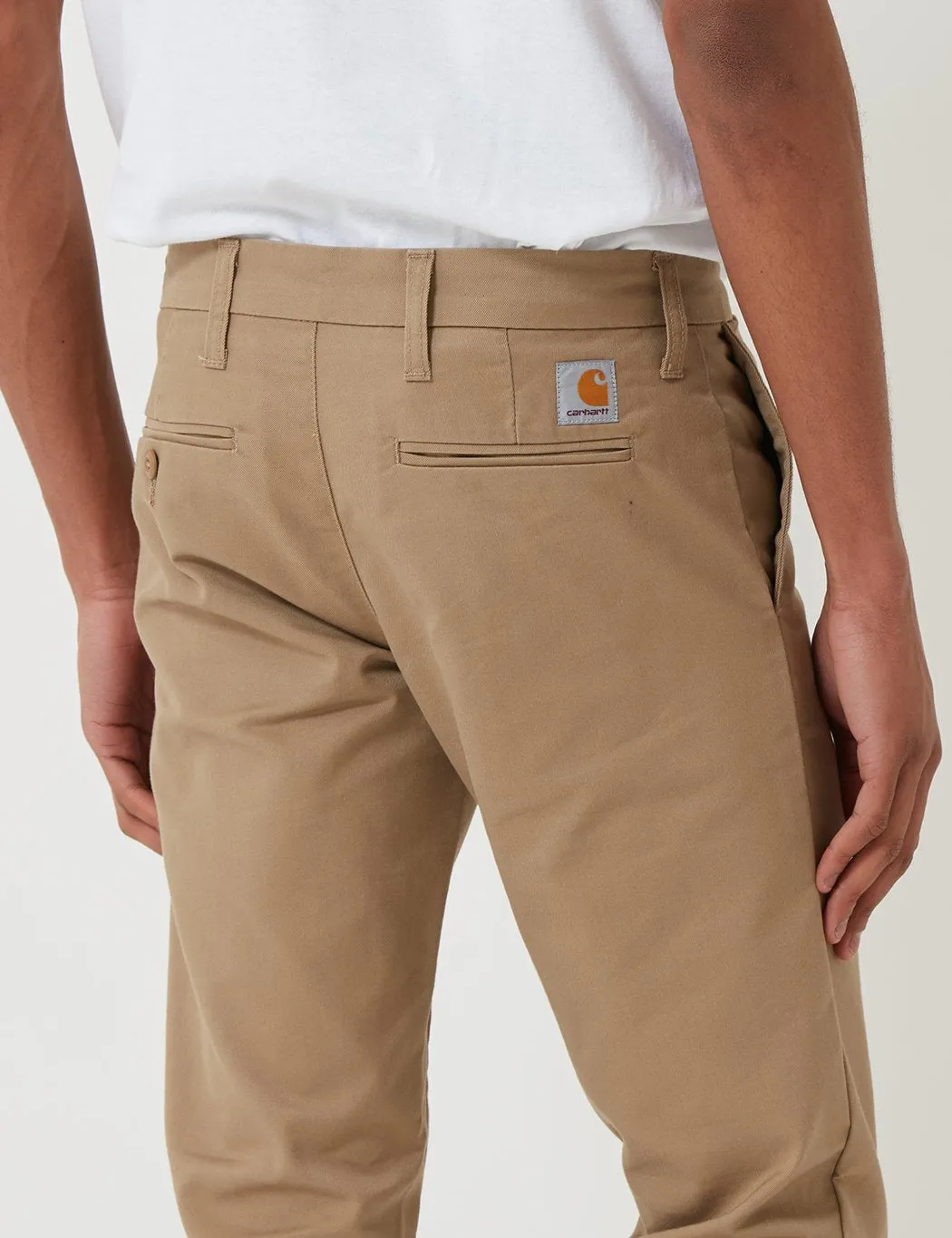 Carhartt-WIP Sid Pant Chino (Slim) - Khaki Leather Rinsed