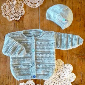 Carmel Cardi & Hat Knitting Pattern - 4Ply (BC105)