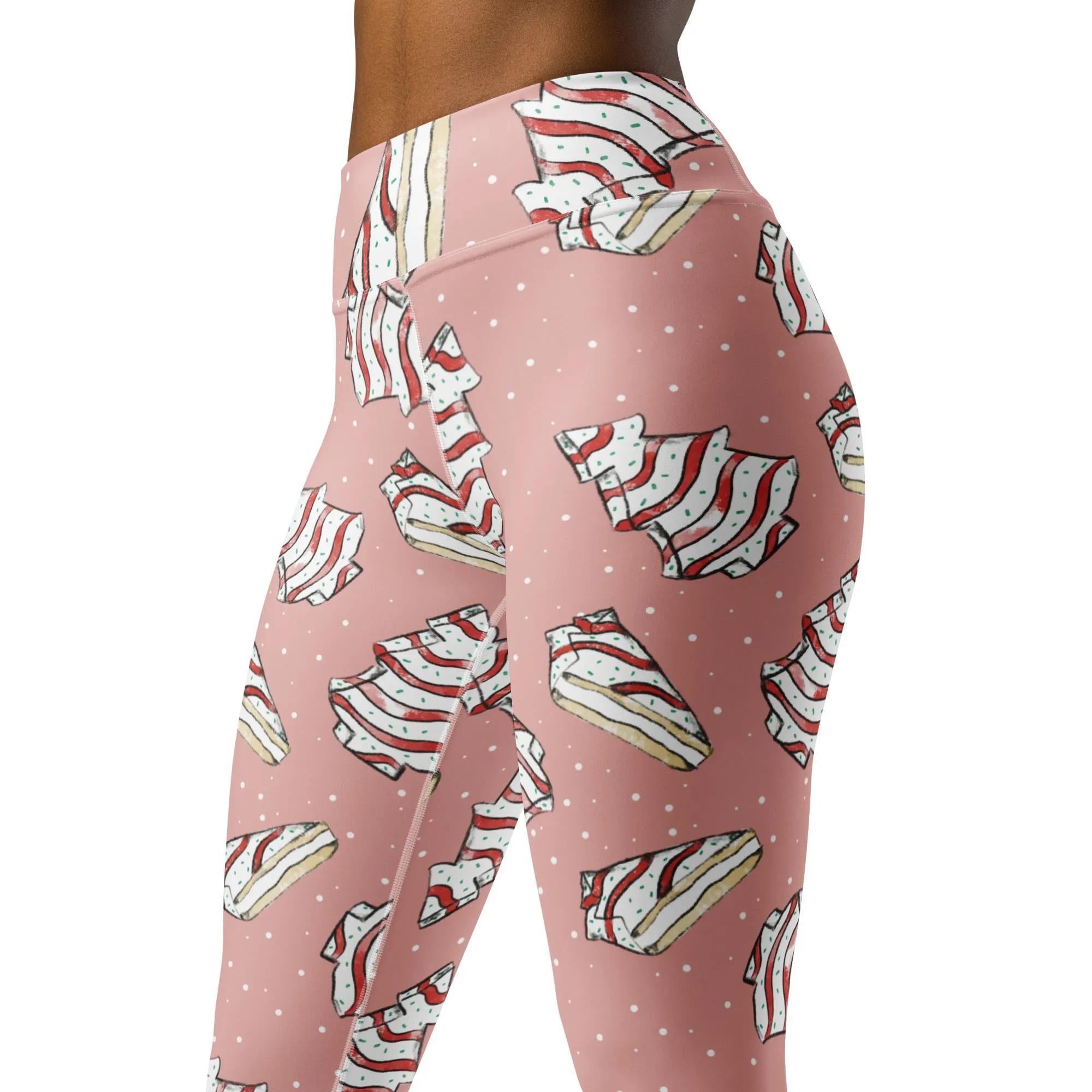 Christmas Cake Yoga Leggings