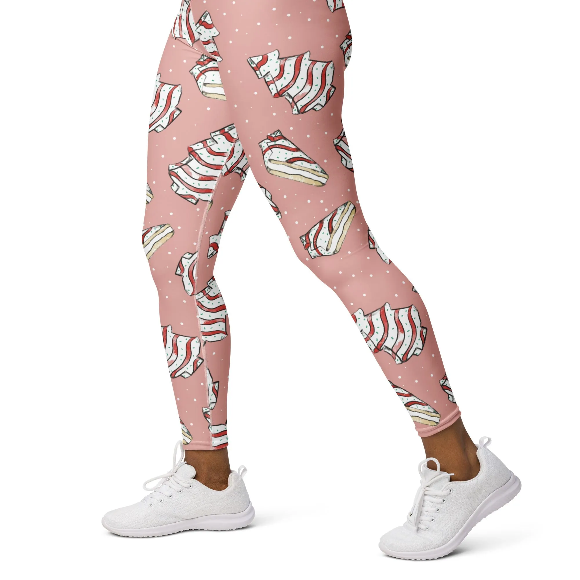 Christmas Cake Yoga Leggings