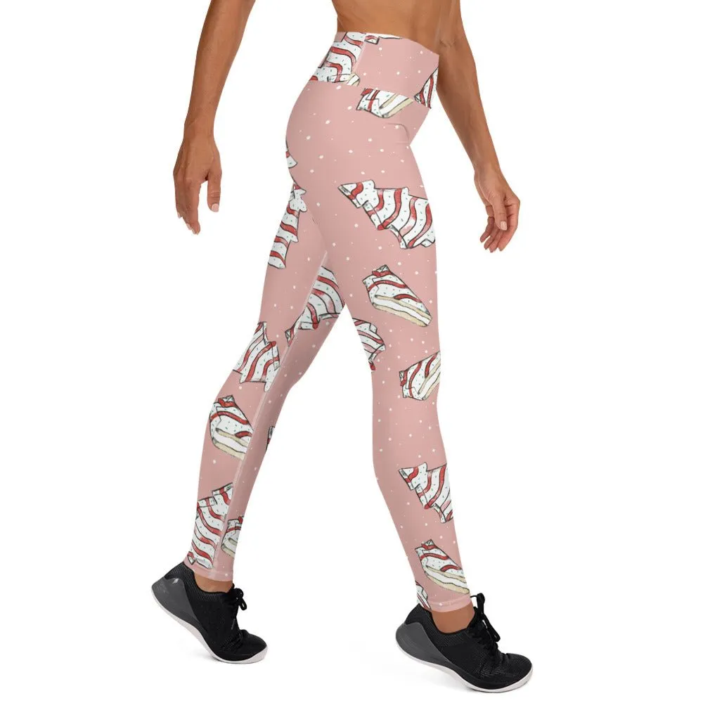 Christmas Cake Yoga Leggings