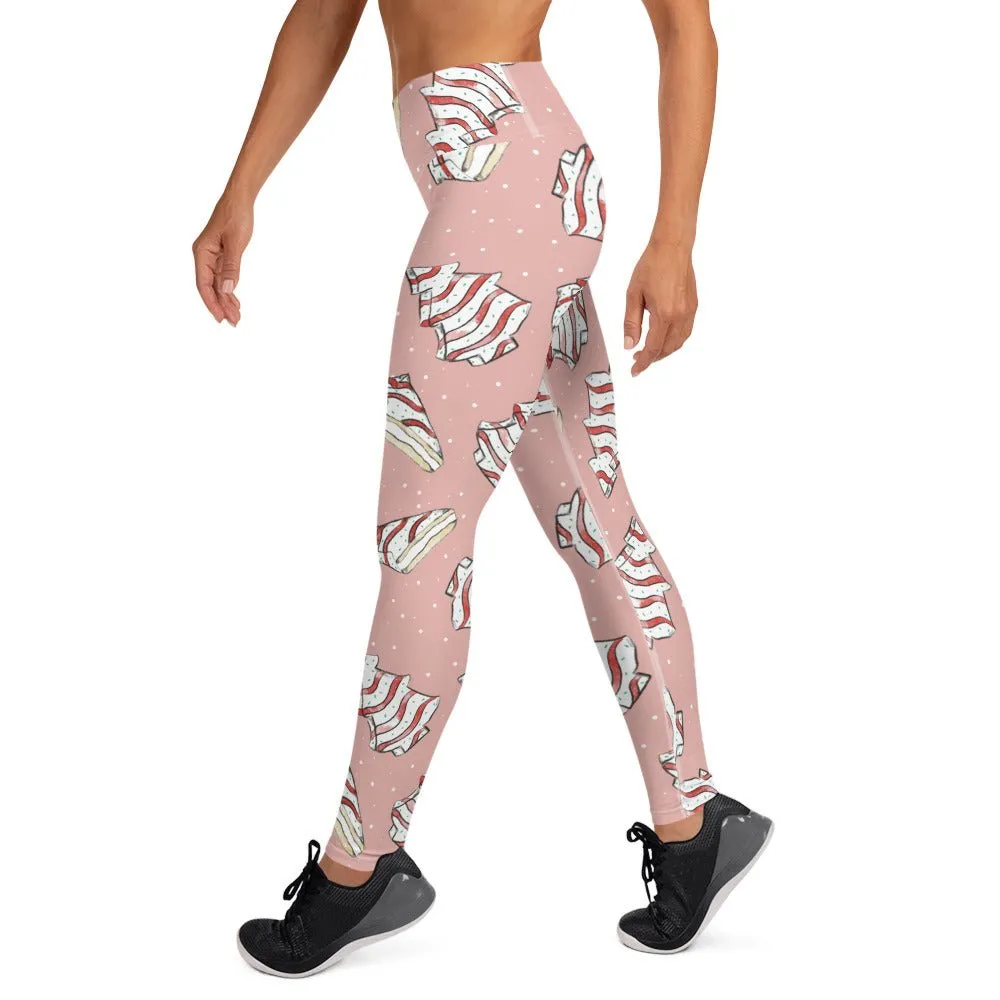 Christmas Cake Yoga Leggings