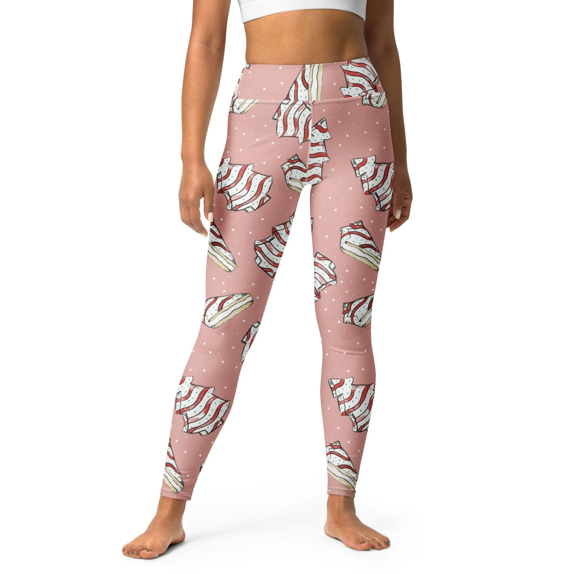 Christmas Cake Yoga Leggings