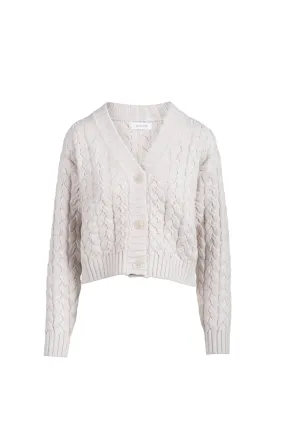 Chunky Cable Cardigan, Shell