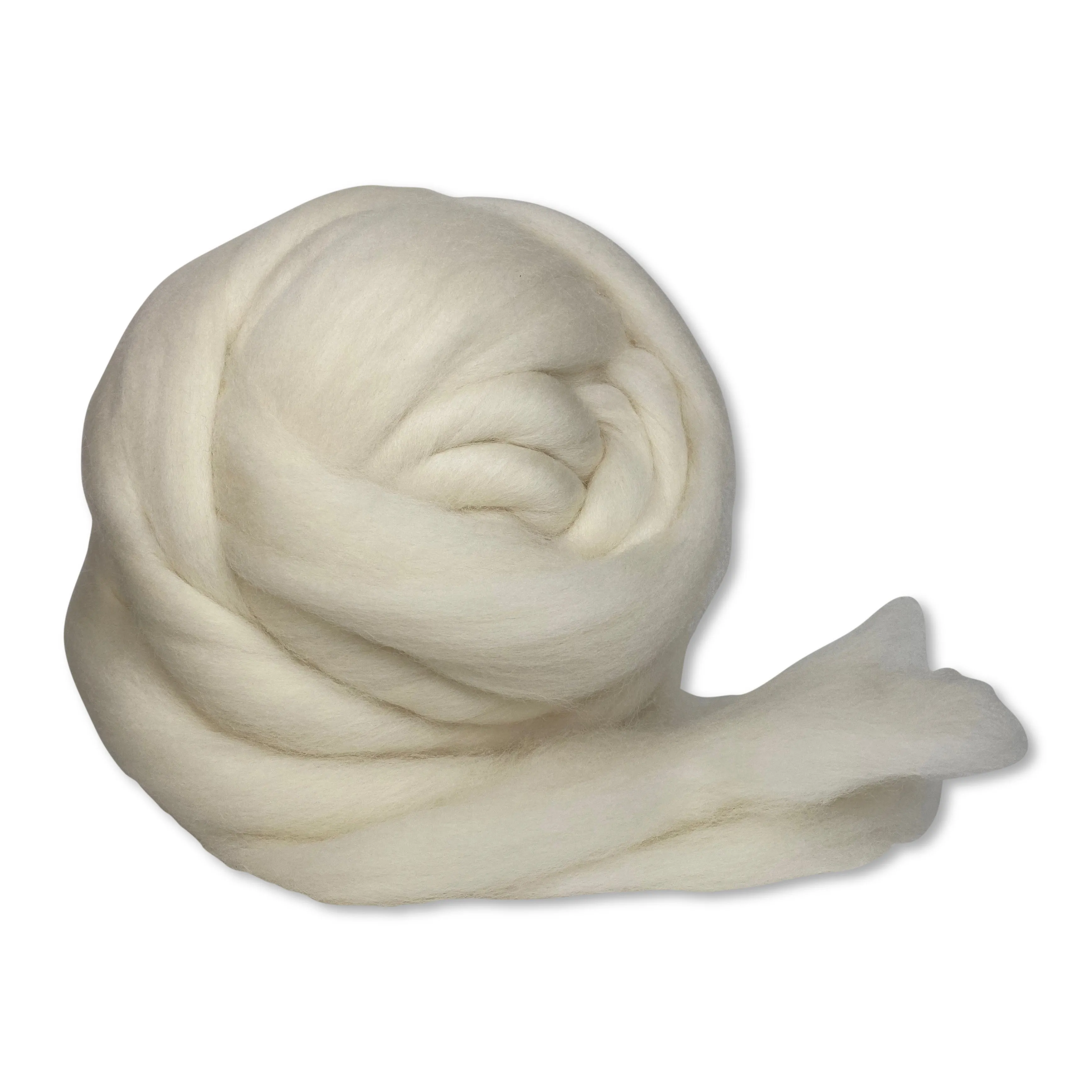 Corriedale Wool Roving Top (1 lb / 16 oz) | 28 Microns, Natural Undyed, Clean and Combed Wool