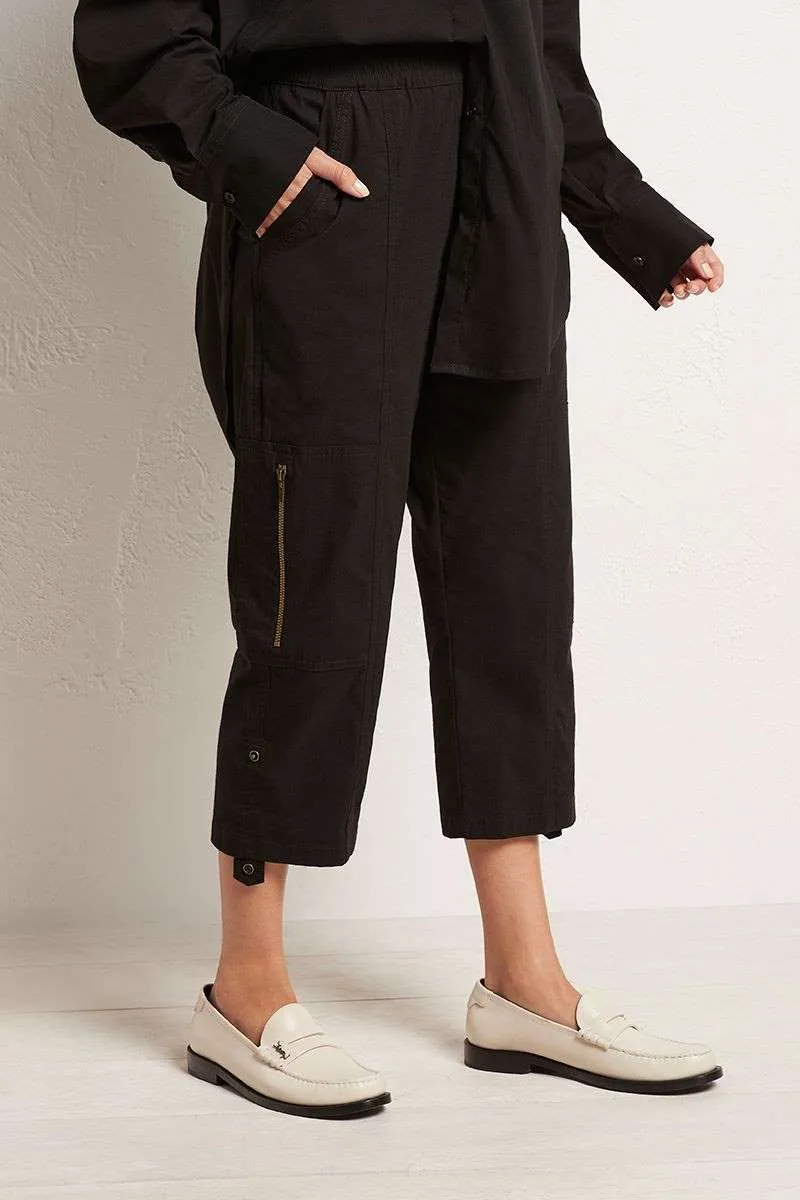 Cropped Zip Cargo in Denim F65 1386 by Mela Purdie