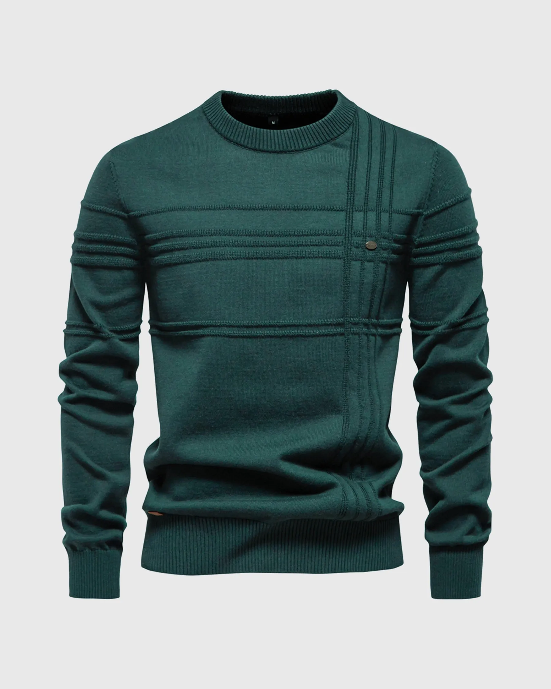 Crosshatch Crew Neck Sweater New