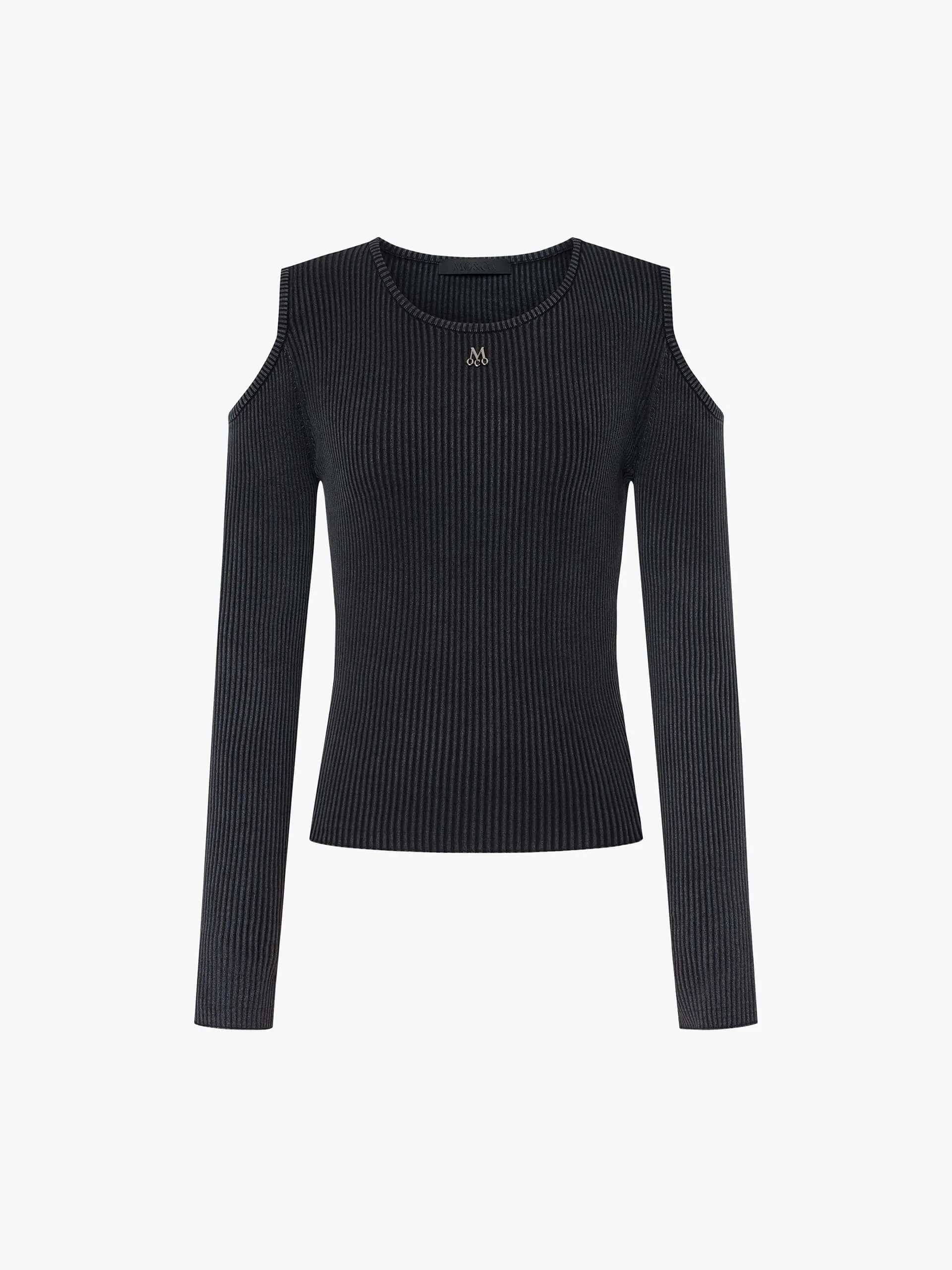 Cut Shoulder Knitted Sweater