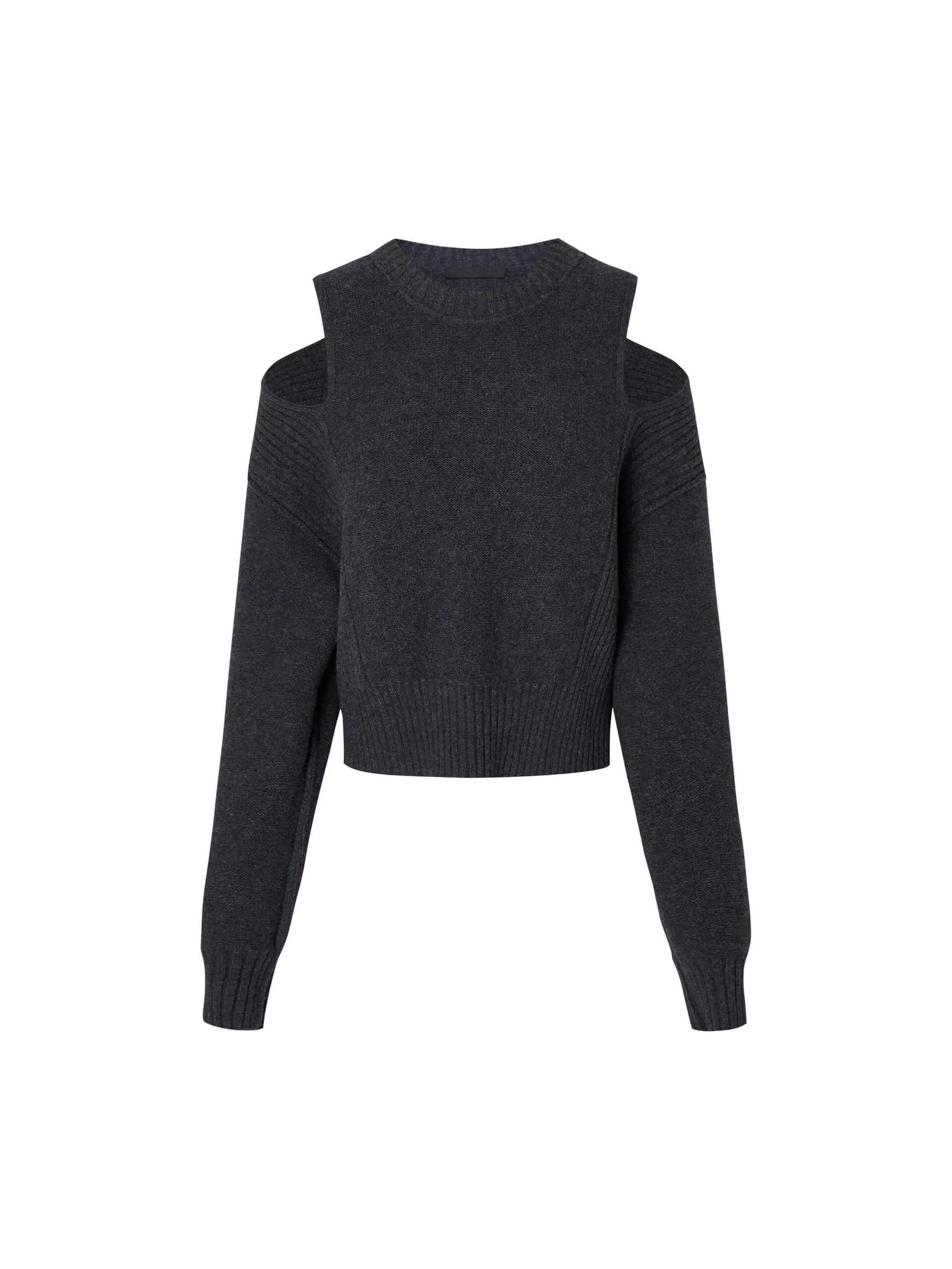 Cut Shoulder Wool Sweater