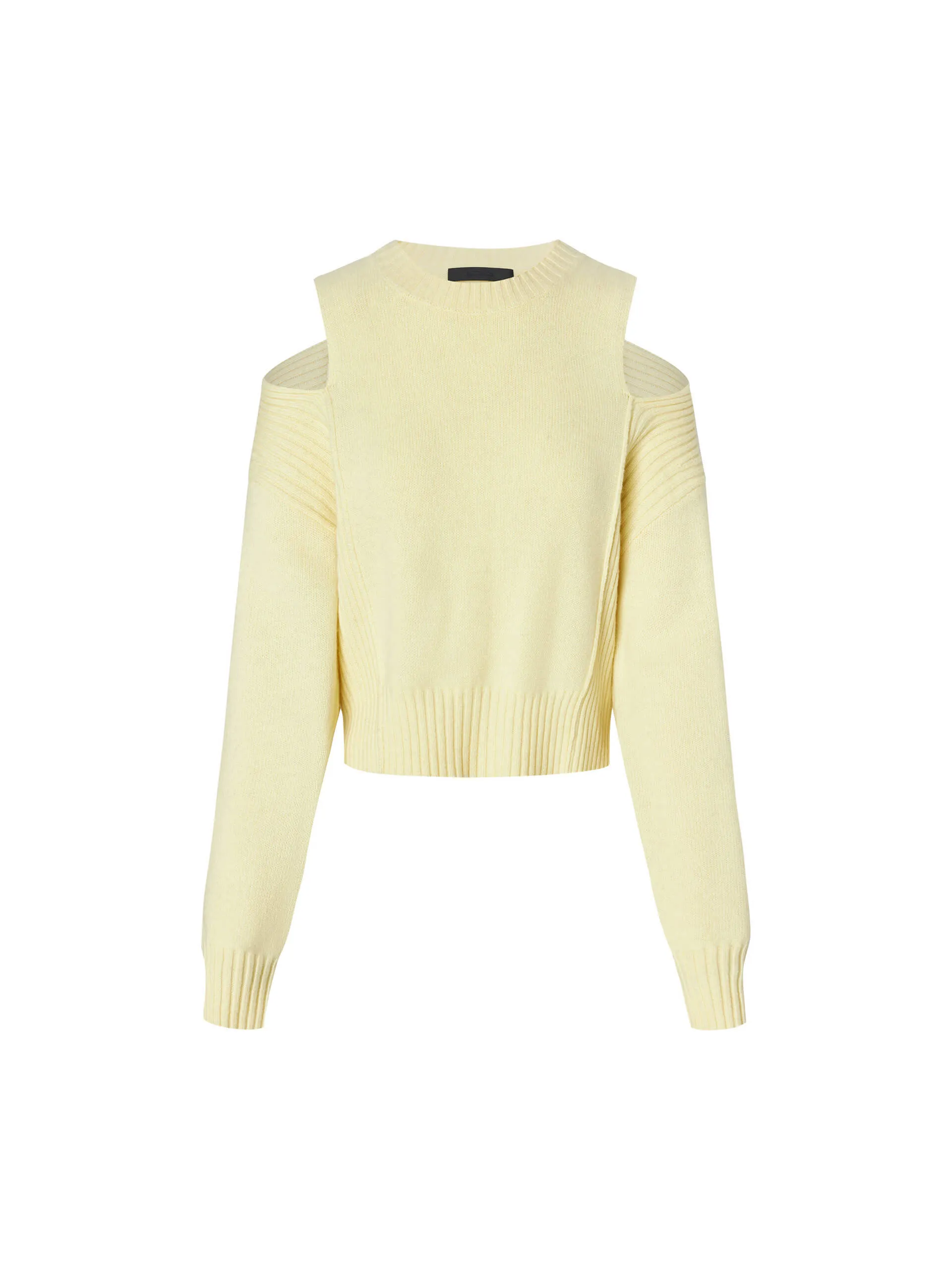 Cut Shoulder Wool Sweater