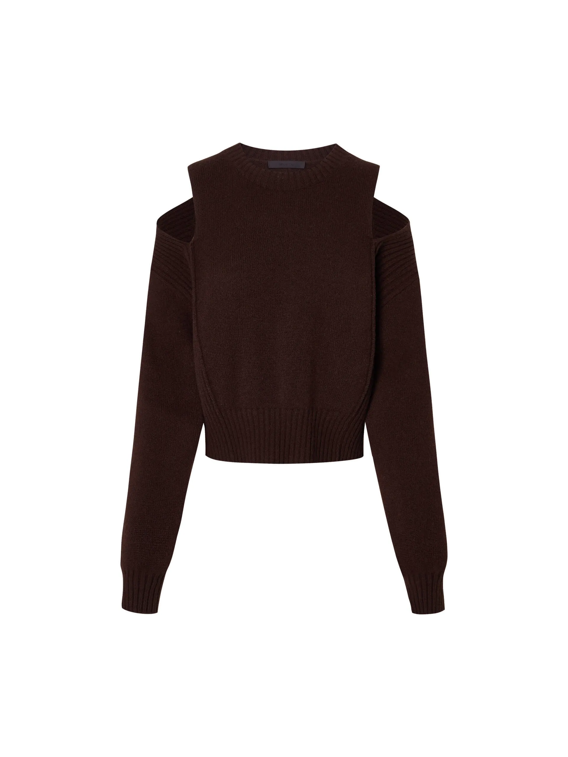 Cut Shoulder Wool Sweater