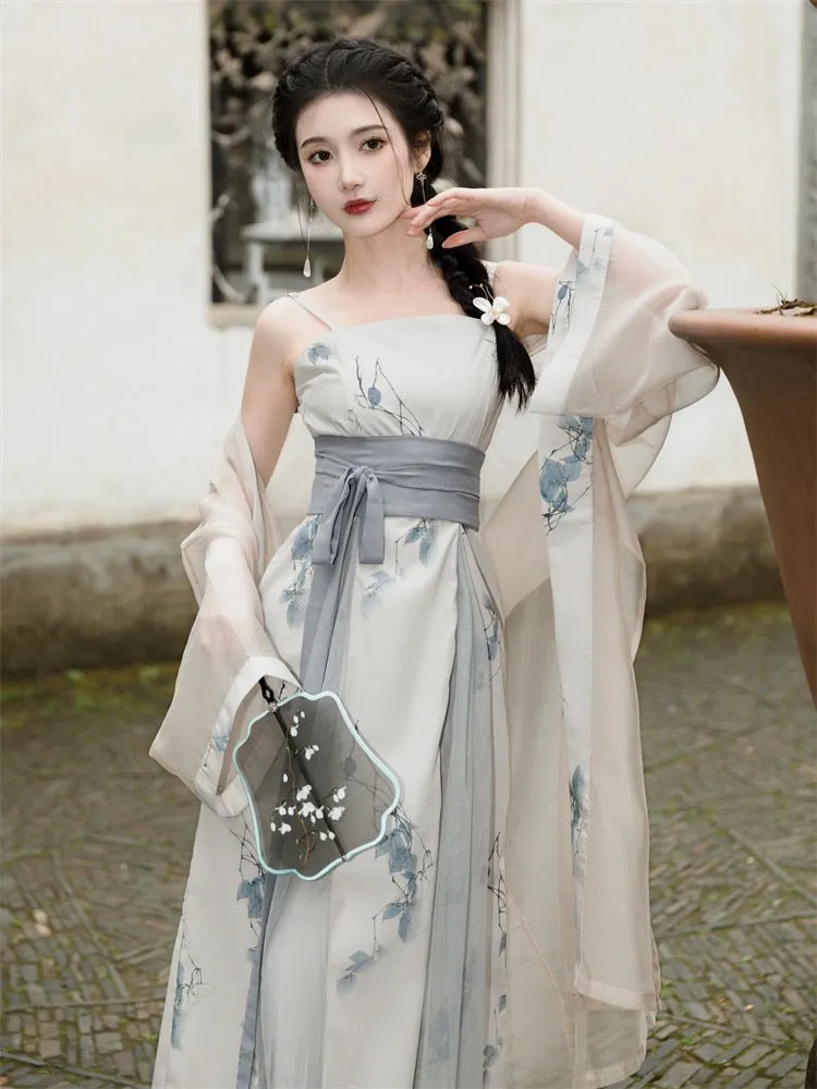 Dove Modern Tang Style Hanfu Dress