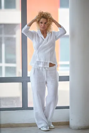 Drawstring Linen Pants