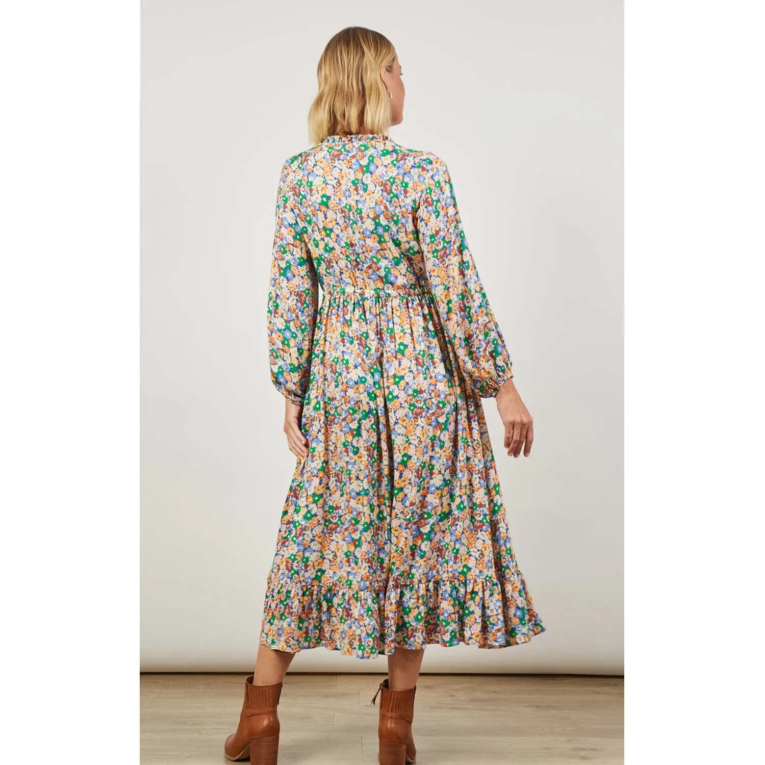 Dress Euphoria Tie Maxi - Meadow Bloom