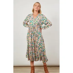 Dress Euphoria Tie Maxi - Meadow Bloom