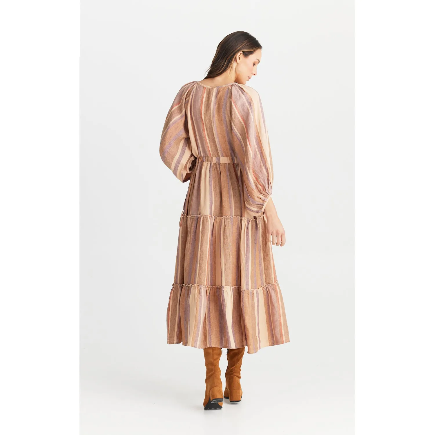 Dress Wing & A Prayer Maxi - Santal Stripe