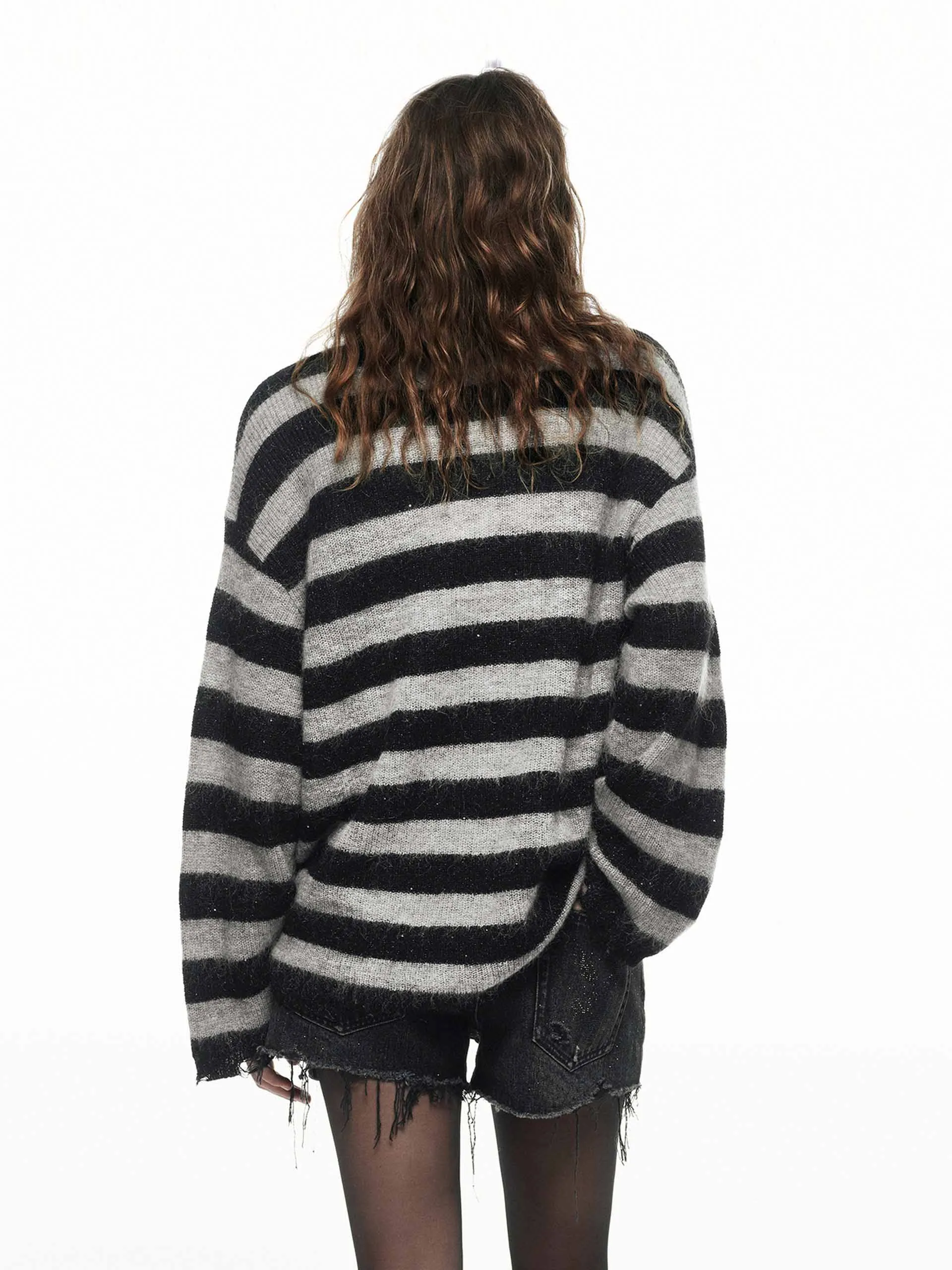 Drop Shoulder Loose Sweater