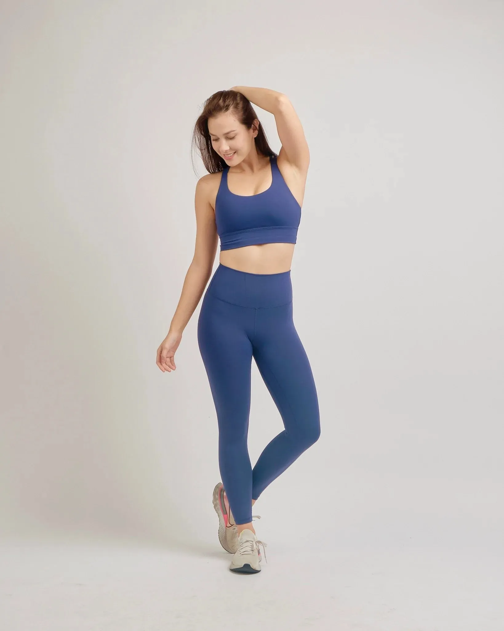 Easy Stretch 7/8 Leggings in Sapphire Blue (only L left)