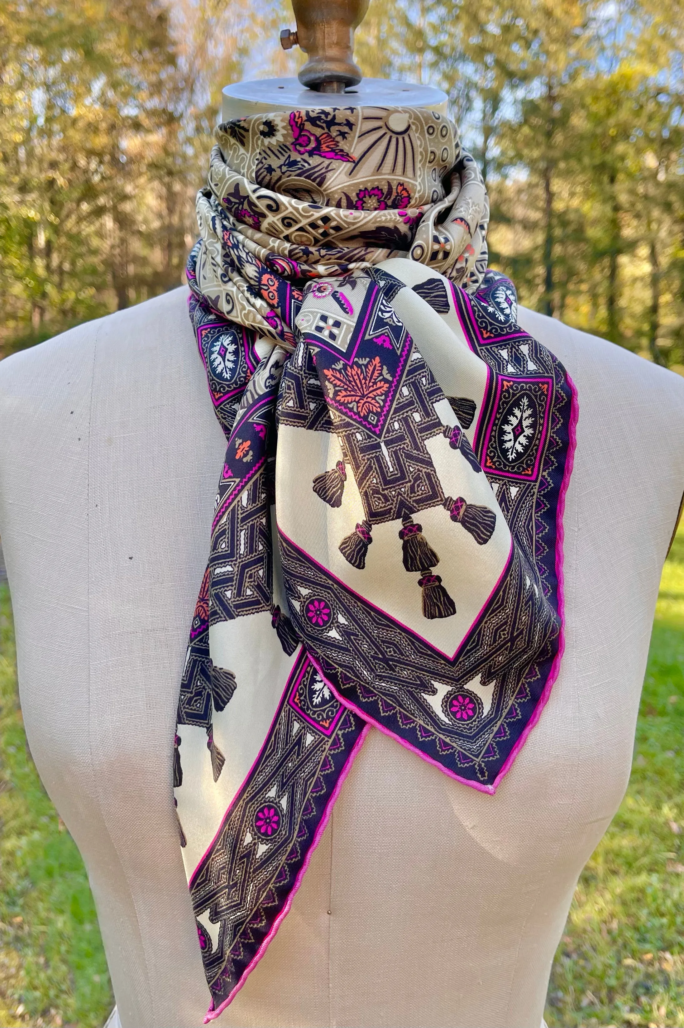 Elwyn New York Midnight Garden Scarf