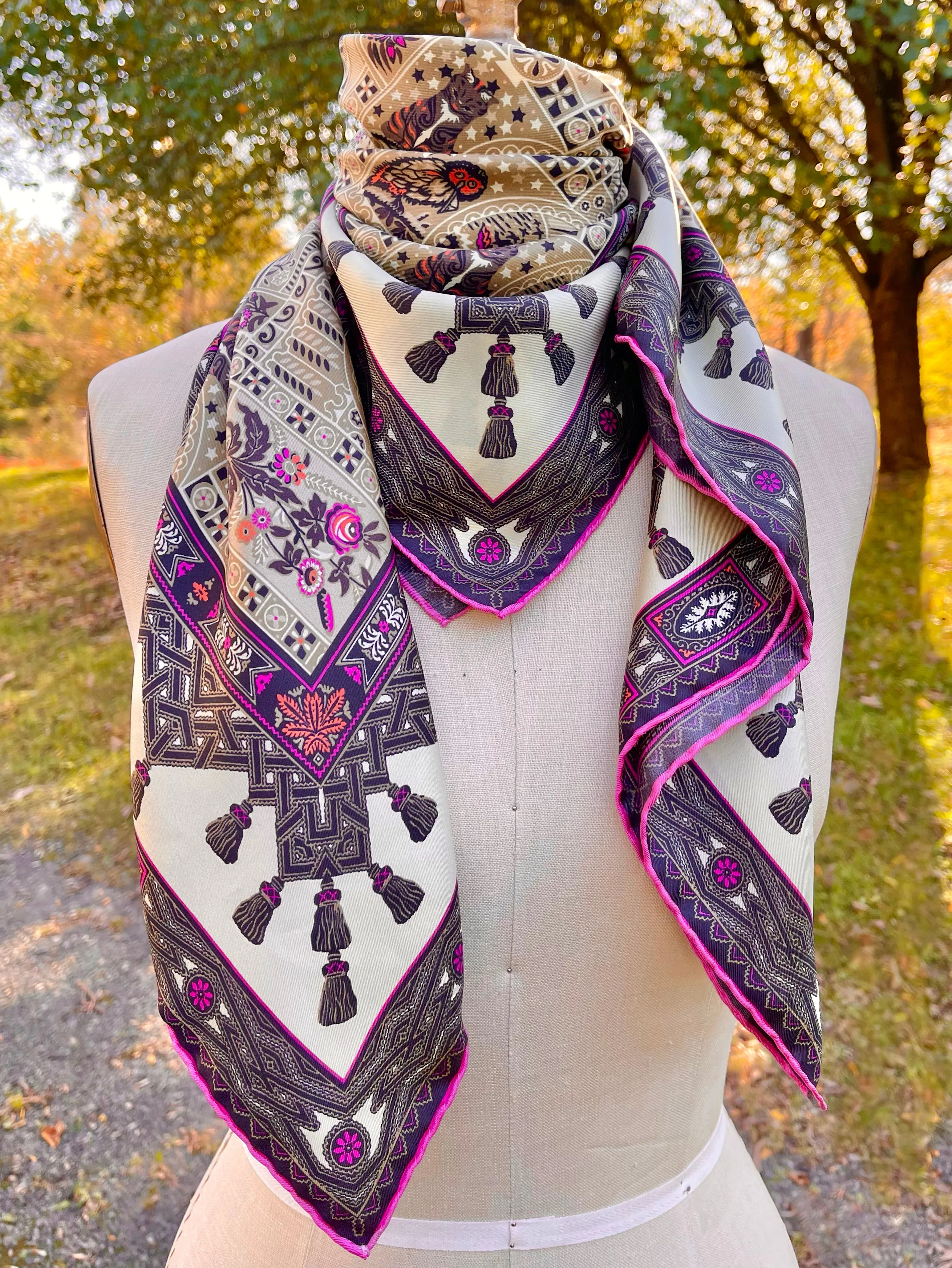 Elwyn New York Midnight Garden Scarf