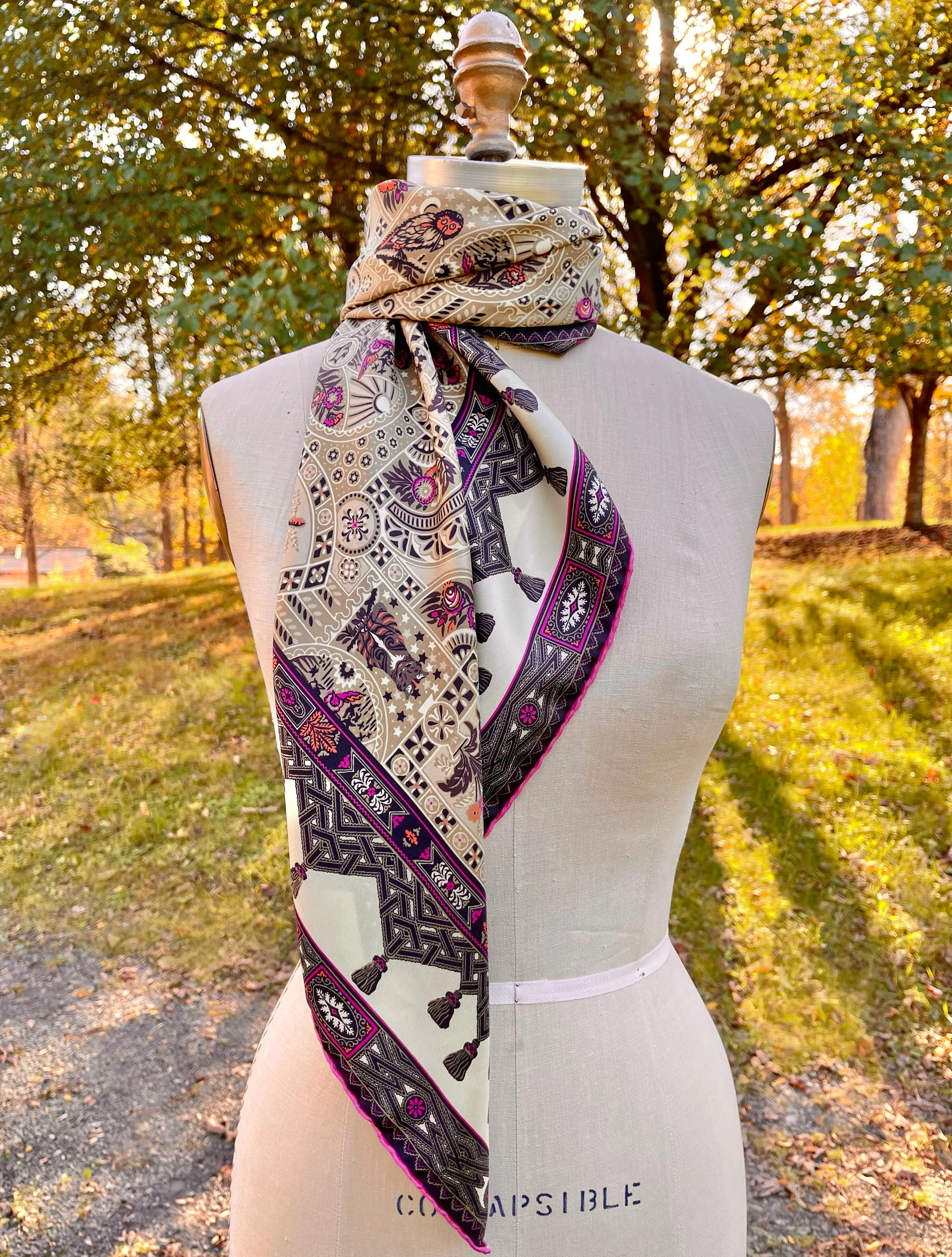 Elwyn New York Midnight Garden Scarf