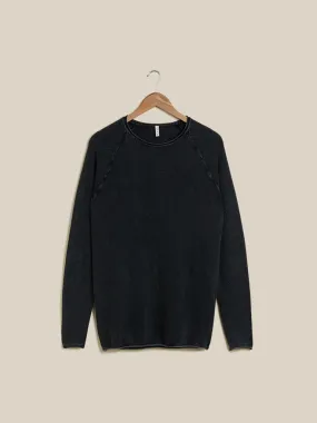 ETA Charcoal Cotton Slim Fit Sweater