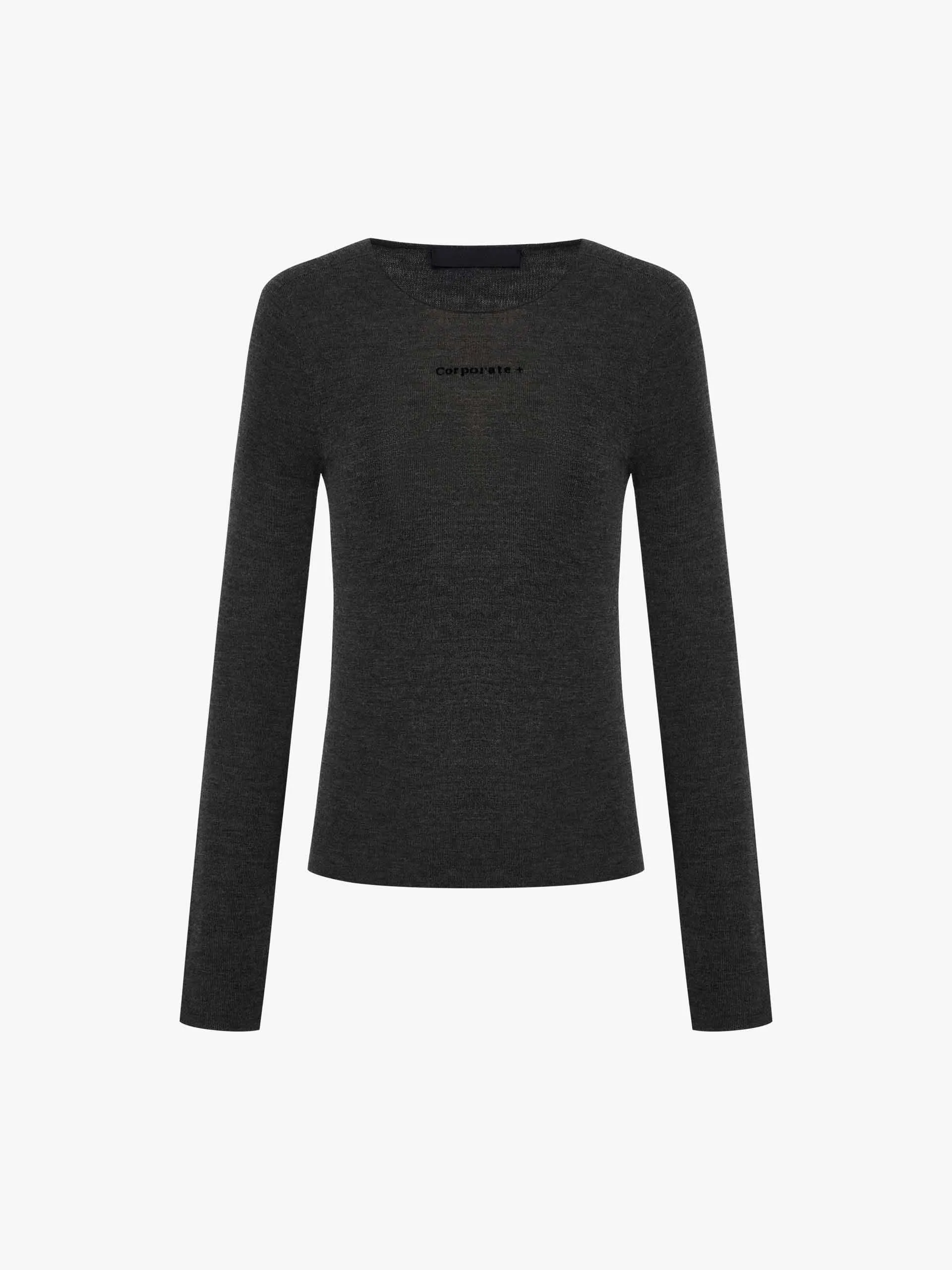 Fitted Merino Wool Sweater