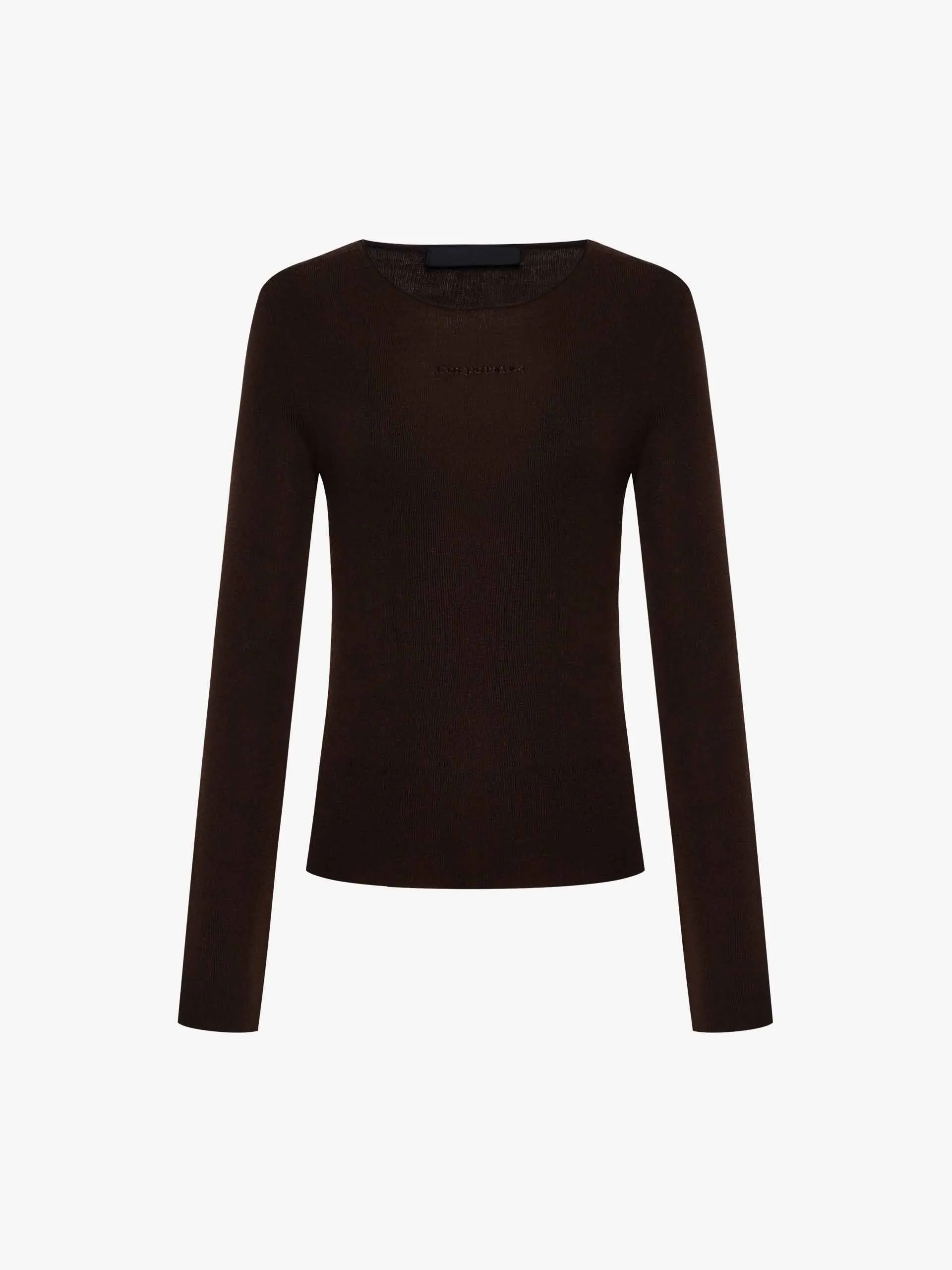 Fitted Merino Wool Sweater