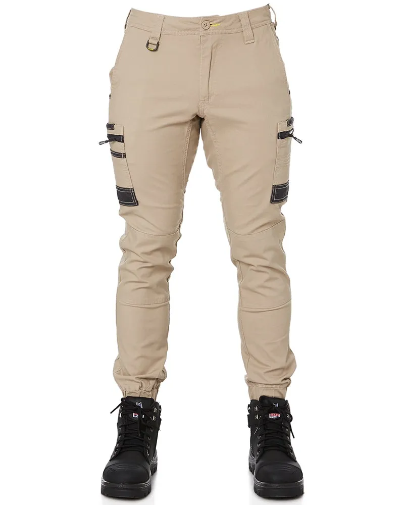 Flex and Move Stretch Cargo Cuffed Pants - Stone