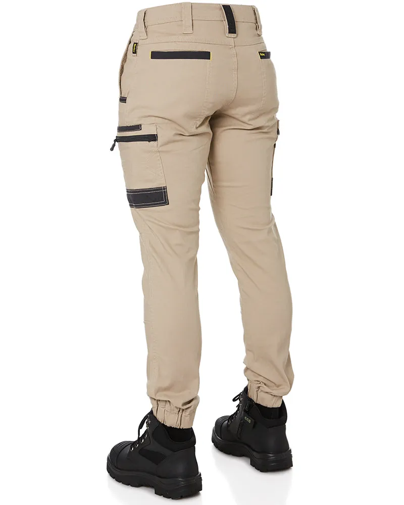 Flex and Move Stretch Cargo Cuffed Pants - Stone