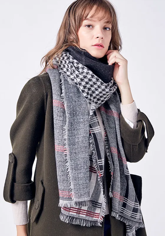 Foulard Cotton Plaid Scarf