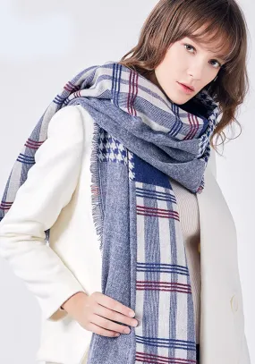 Foulard Cotton Plaid Scarf