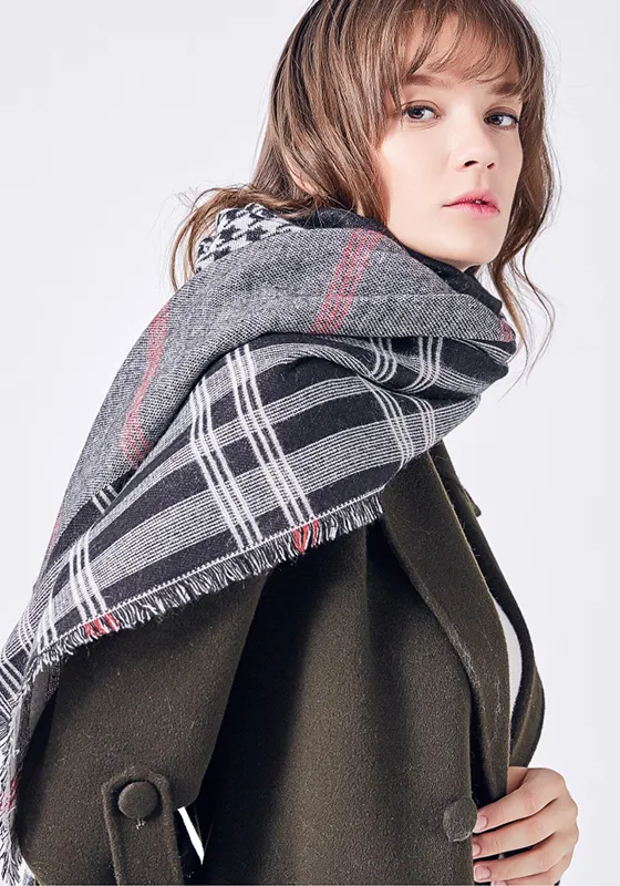 Foulard Cotton Plaid Scarf