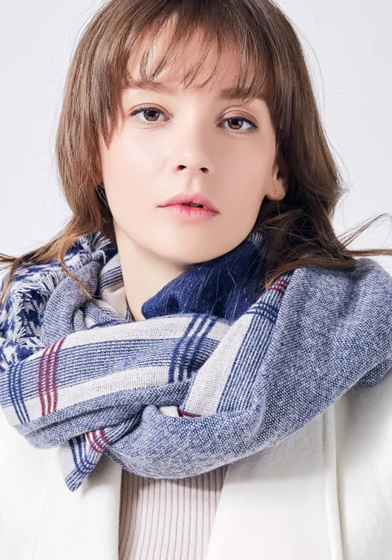 Foulard Cotton Plaid Scarf