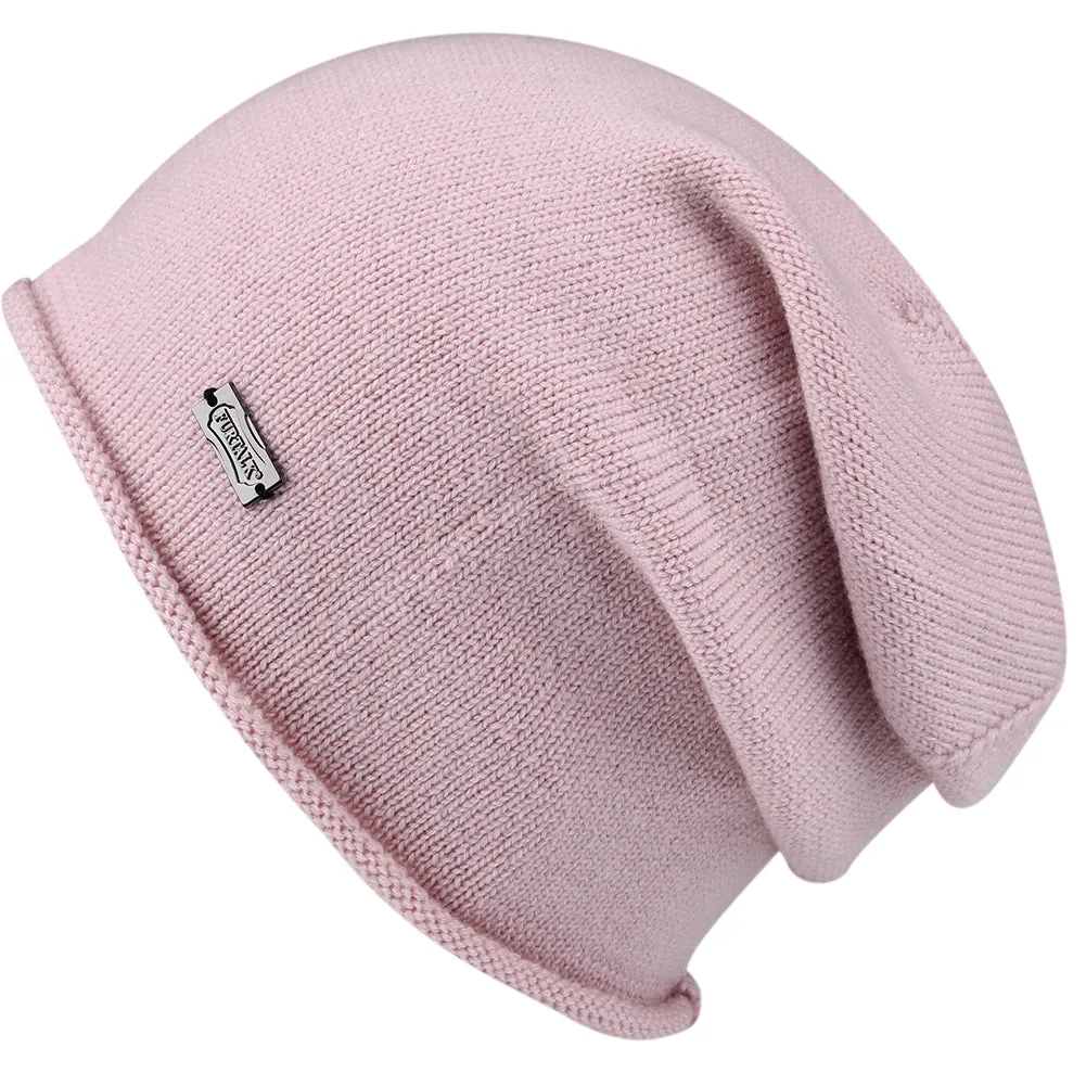 FURTALK Women Winter Wool Cashmere Slouchy  Beanie Hat Crimping Customize HTWL085