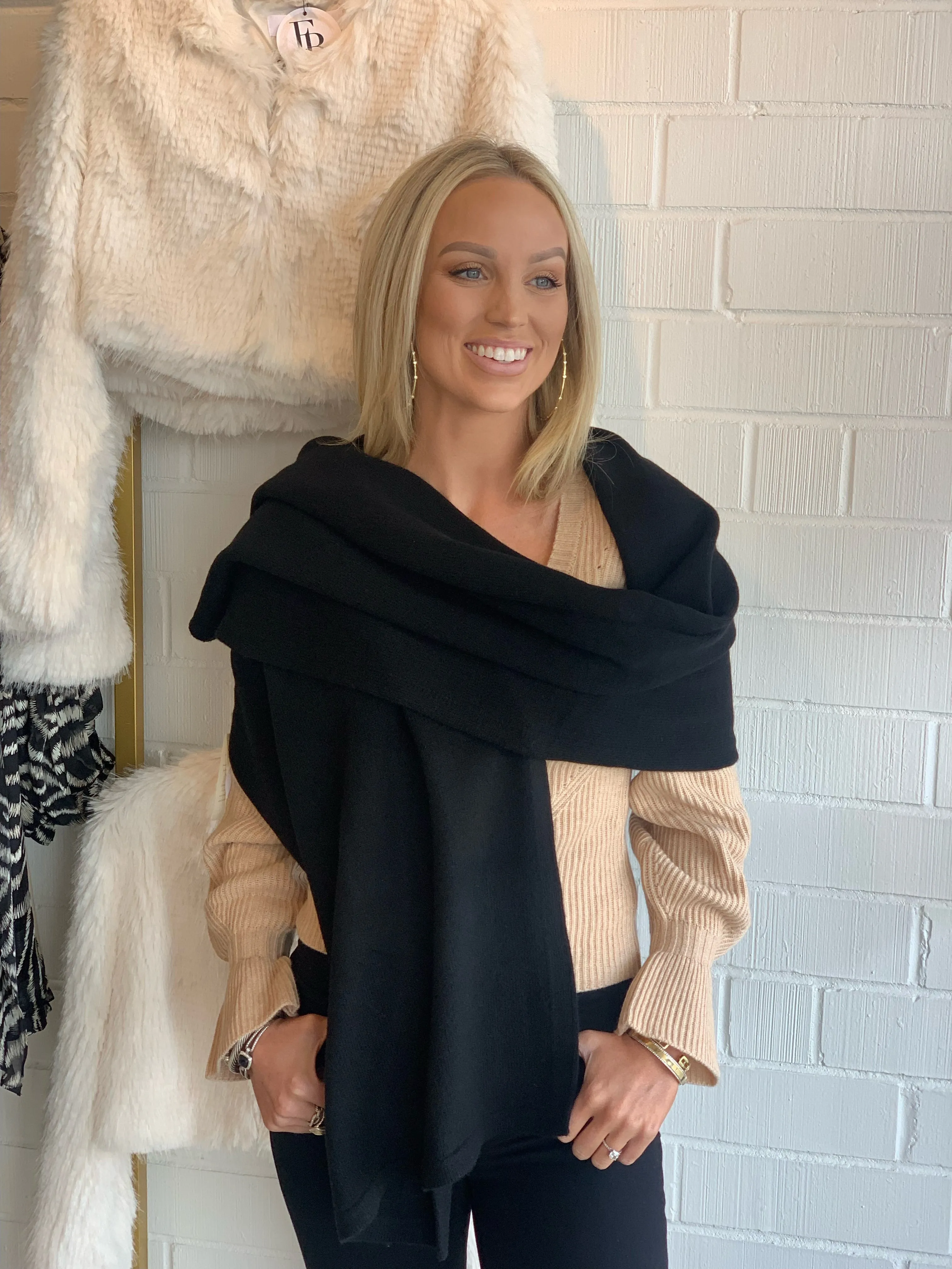 Gabrias Scarf in Black FINAL SALE